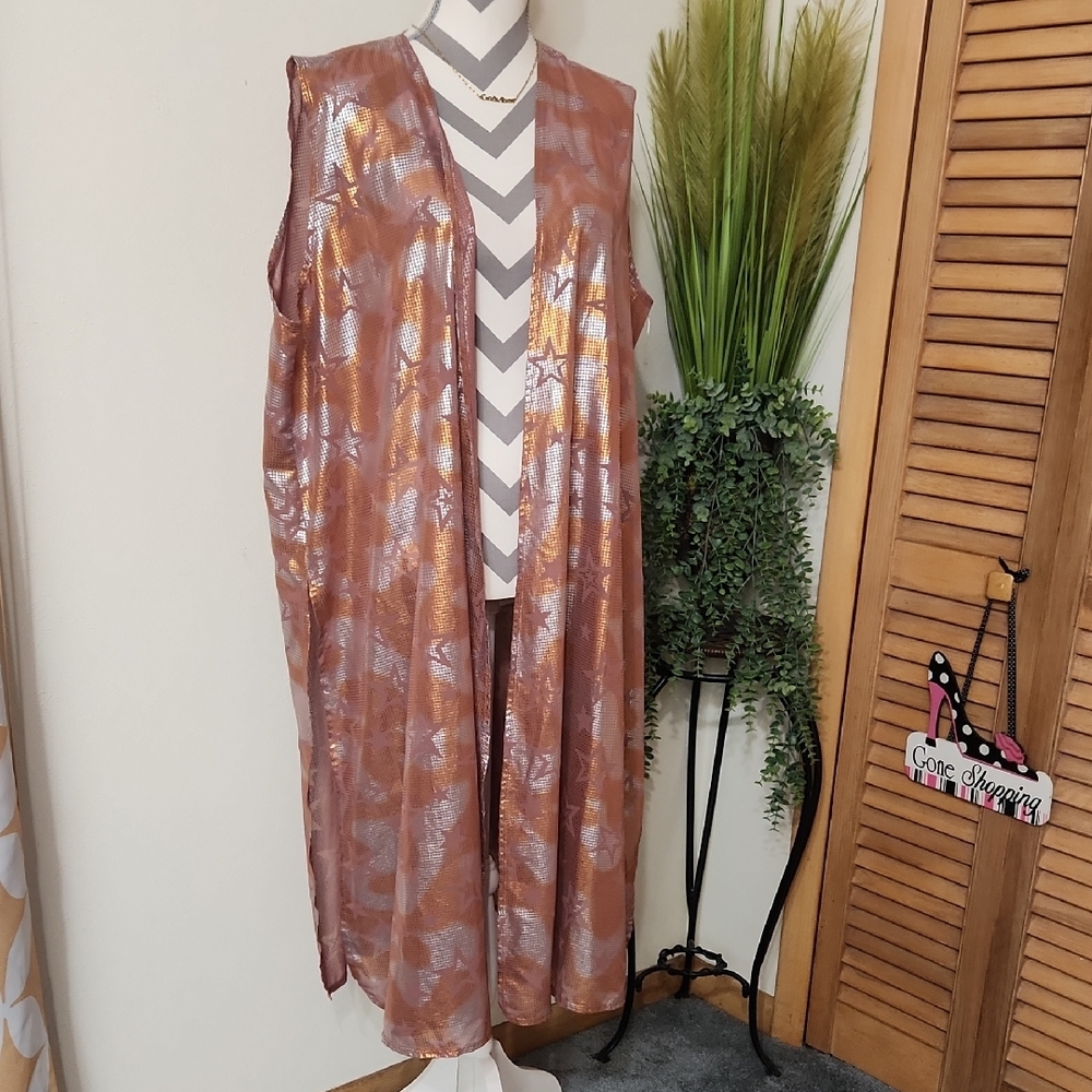 LuLaRoe Metallic Sleeveless Vest